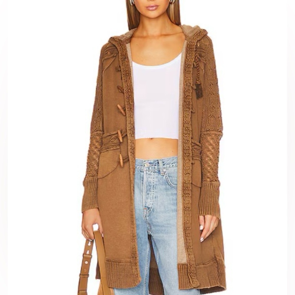 FREE PEOPLE➕Silverdale Hooded Cardi